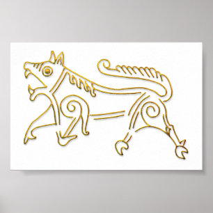 Poster en or de Runestone Vang