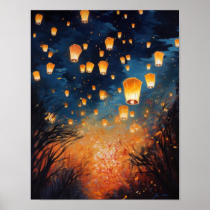Poster en papier chinois Paysage Art