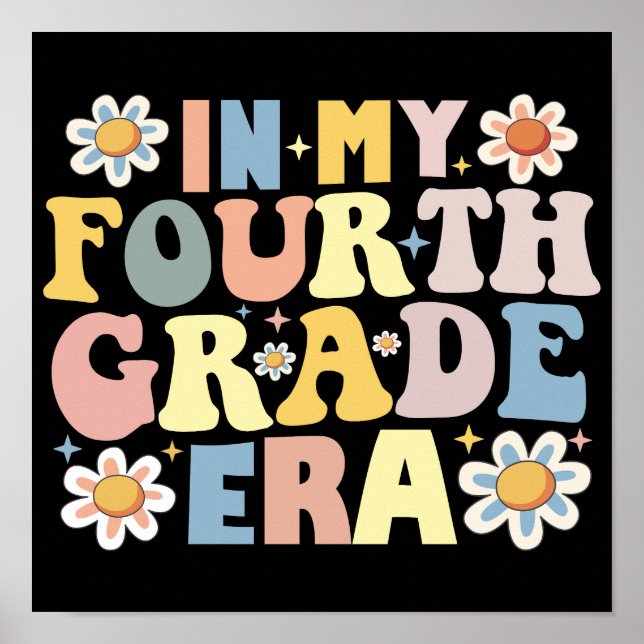 Poster En Quatrième Année, Je Reviens À L'École (Devant)