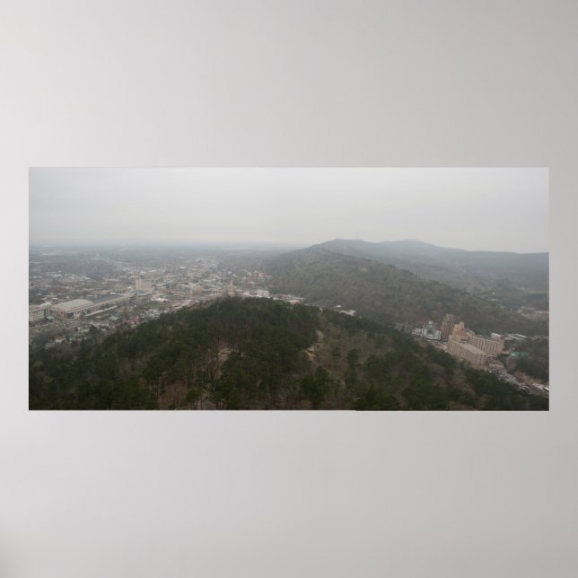 Poster En Regard De West Mountain, Hot Springs, AR (Devant)