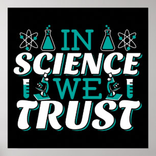 Poster En Science, nous faisons confiance Citation - Ense