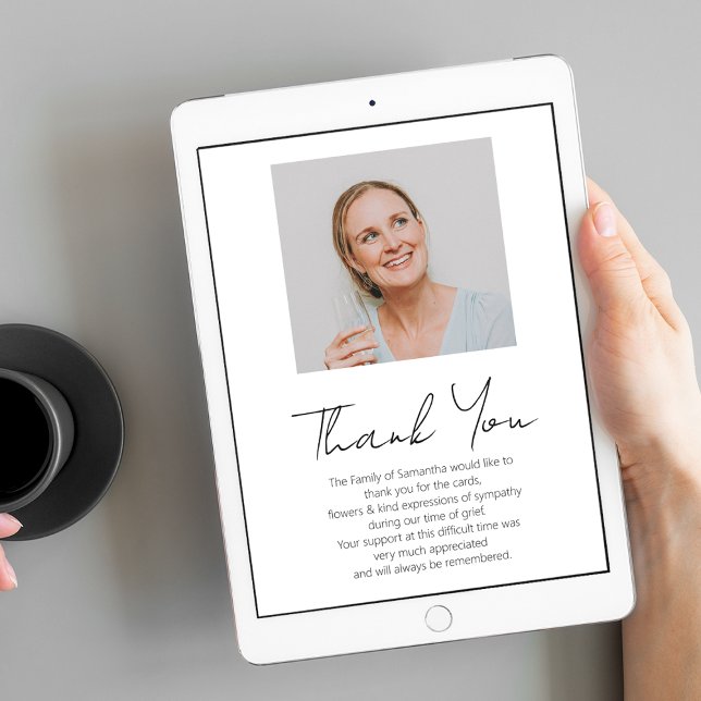 Poster En Souvenir Affectueux | Mémorial Photo (Créateur téléchargé)