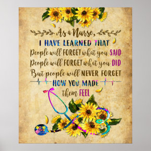 Poster En Tant Qu'Infirmière Inspiration Et Motivation