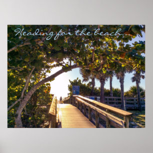 Poster En-tête pour la plage Imprimer