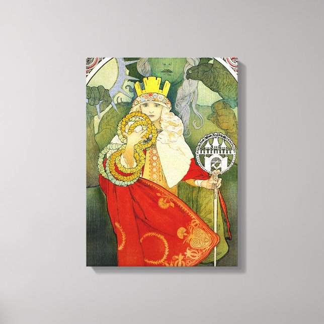 Poster en toile du Festival Alphonse Mucha Sokol (Recto)
