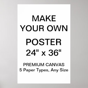 Poster en toile Premium personnalisé de 24 po x 36