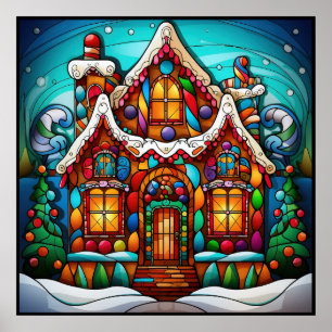 Poster en verre de Noël