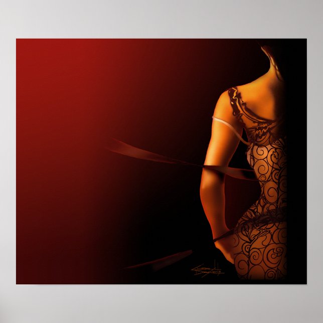 Poster en verre horaire de Cheryl Daniels (Devant)