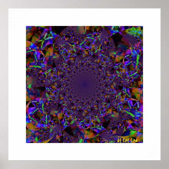 Poster en verre violet (Devant)