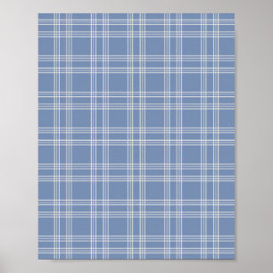 Poster En vichy bleu