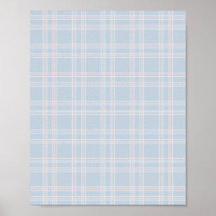 Poster En vichy Pastel Blue