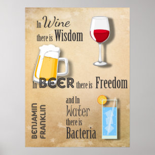 Poster En vin il y a de sagesse