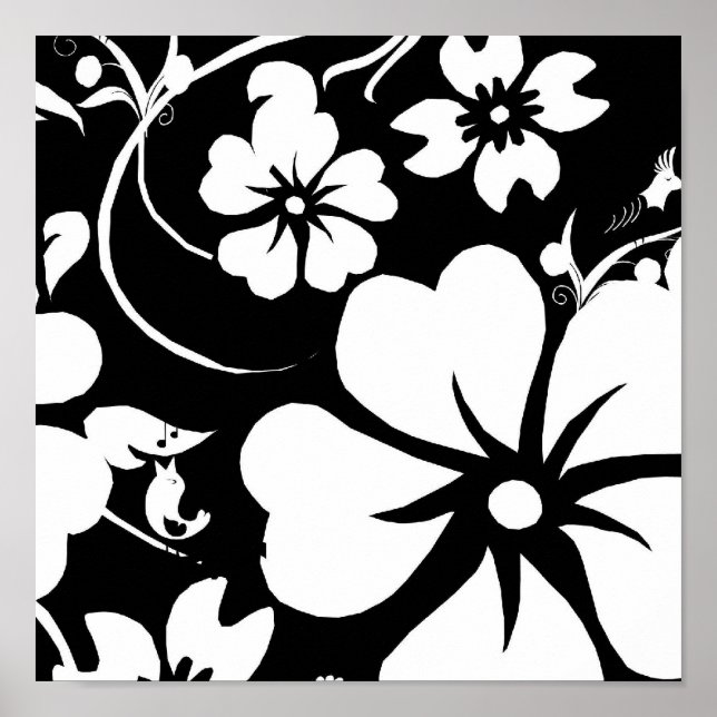 Poster Encadrez-la ! - Art Floral tendance (Devant)
