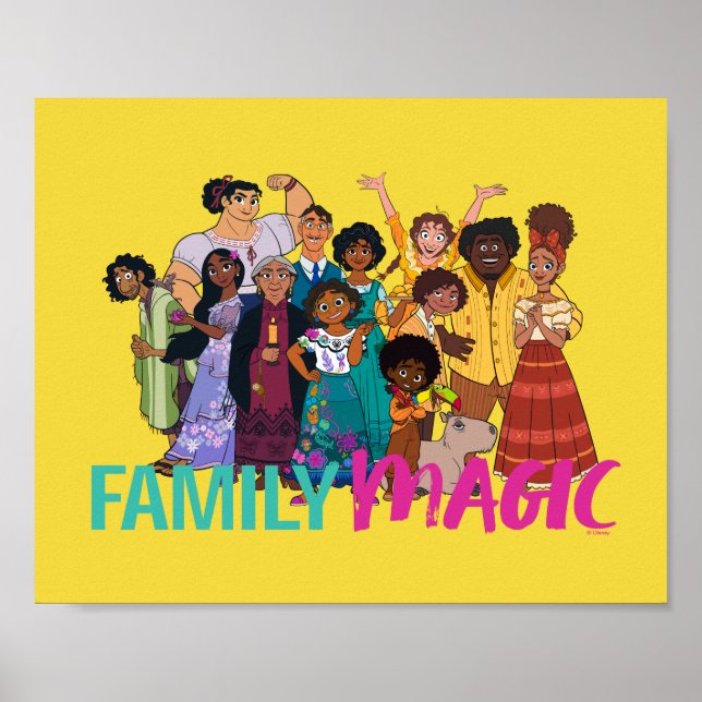 Poster Encanto | Famille Madrigal - Magie familiale (Devant)