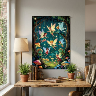 Poster Enchanted Forest Creatures