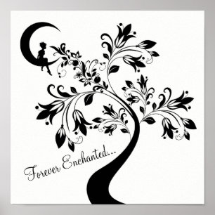 Poster Enchantée pour toujours ~ Moon Love Girl ~ Flower 