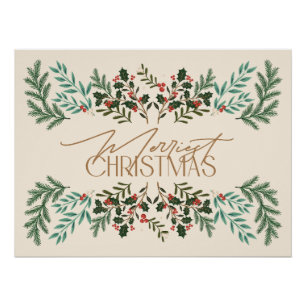 Poster Enchanter Classic Élégance Noël