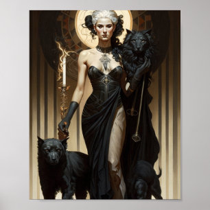 Poster Enchanter Hecate : Portrait complet du corps du gr