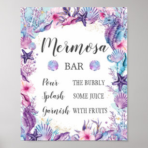 Poster Enchanter le violet rose sous le bar Mermosa de la
