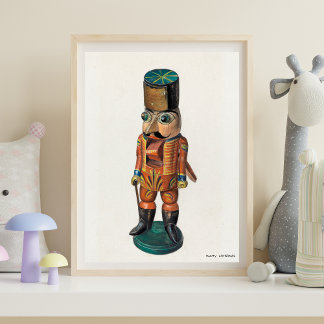Poster Enchanter Vintage Nutcracker par Mina Lowry