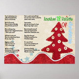Poster Encore 12 Haikus De Noël