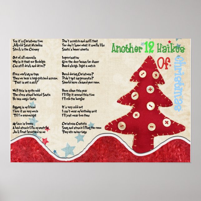 Poster Encore 12 Haikus De Noël (Devant)