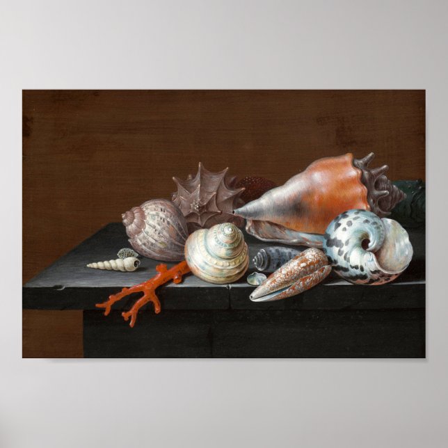 Poster Encore la vie avec les coquilles | Johann Jakob Di (Devant)