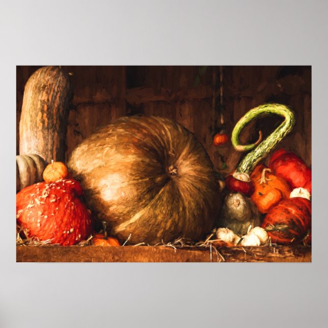 Poster Encore une vie avec Citrouilles et gourmets Imprim (Devant)
