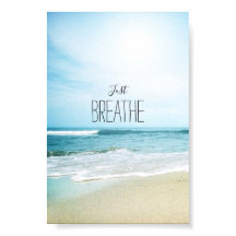 Encouragement Just Breathe at the Beach