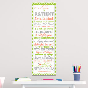 Poster Encouragement "L'Amour Est" 1Poster Corinthians