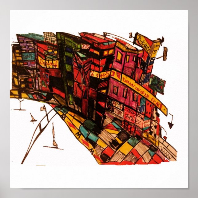 Poster encre de peur de gdp (Devant)