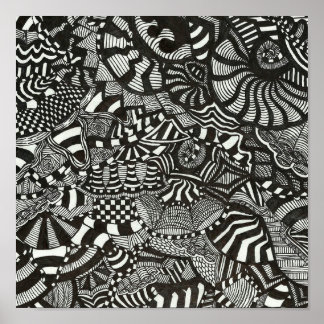 Poster Encre fou