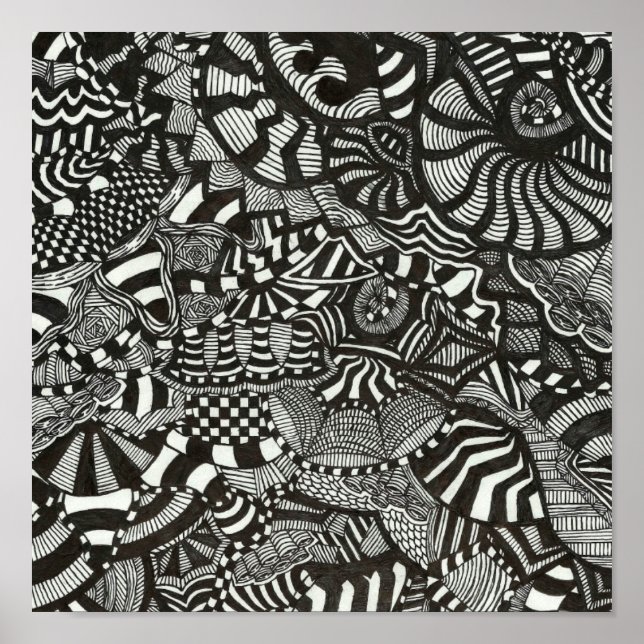 Poster Encre fou (Devant)