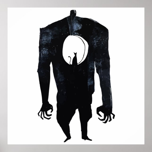 Poster Encre Talking Imaginaire V06 Un chat de l'enfer (Devant)