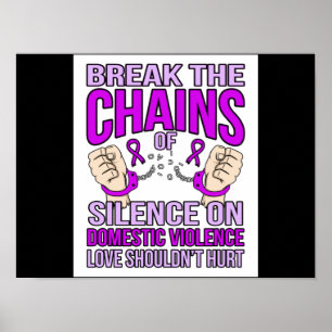 Poster End Silence On Domestic Violence Support Awareness