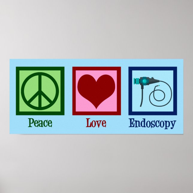 Poster Endoscopie Peace Love (Devant)