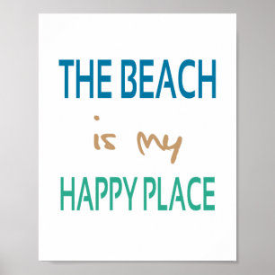 Poster Endroit heureux (taille standard de cadre photo)