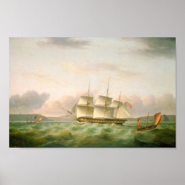 Poster Endymion de Plymouth par Thomas Luny (Devant)