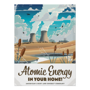 Poster Énergie atomique commerciale 