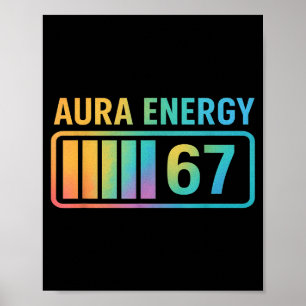 Poster Énergie Aura 67 Gen Alpha 6 7 Meme Rizz Infini St