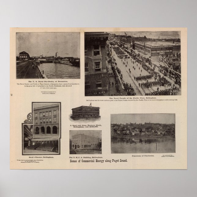 Poster Énergie commerciale le long de Puget Sound (Devant)