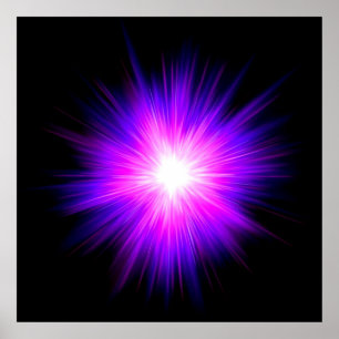 Poster Énergie curative de chakra d'énergie de flamme de