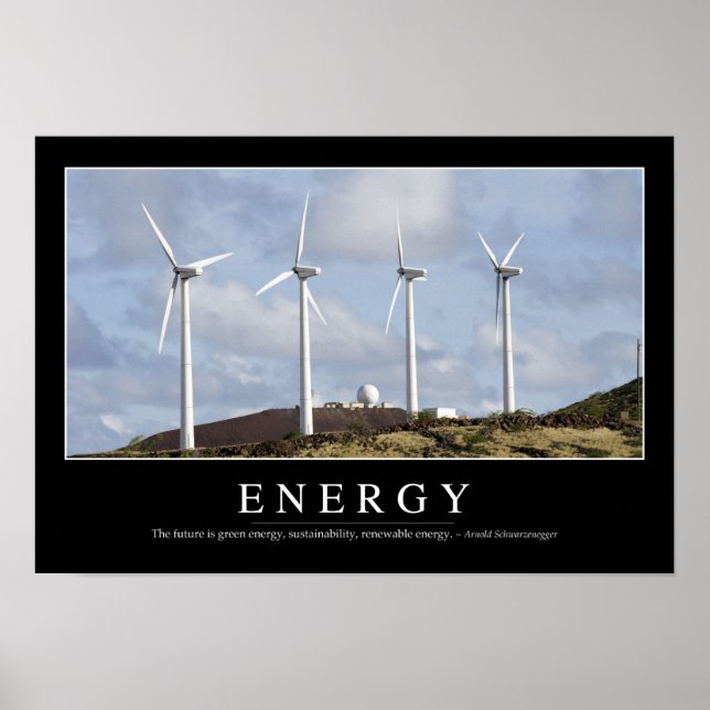 Poster Énergie : Devis inspirant (Devant)