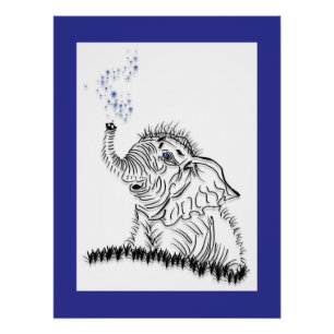 Poster Énergie éléphante