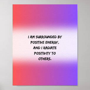 Poster énergie positive - Devis motivationnel