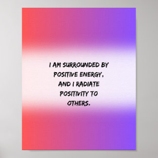 Poster énergie positive - Devis motivationnel