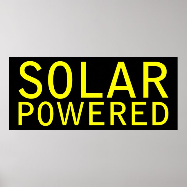 Poster énergie solaire (Devant)