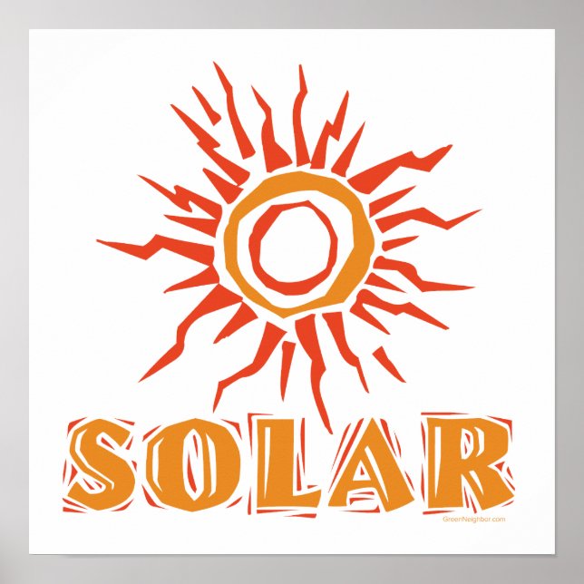 Poster Énergie solaire (Devant)
