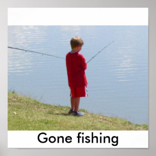 Poster Enfant 014, Pêche terminée