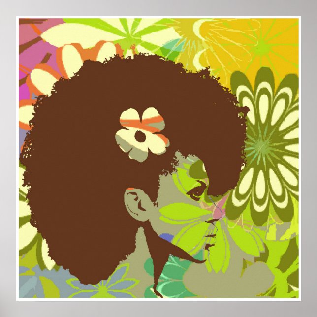Poster Enfant à fleurs2 (Devant)